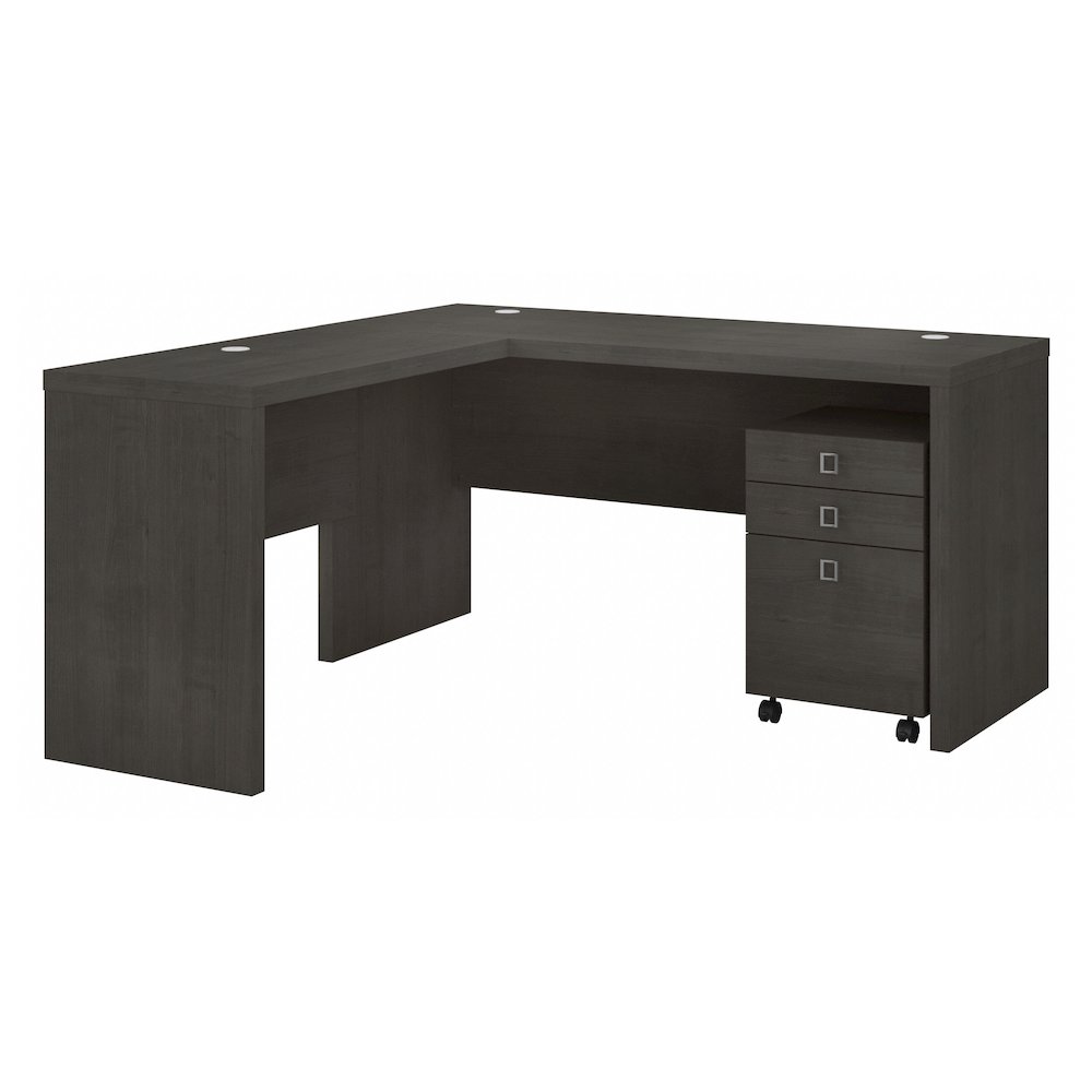 Echo L Shaped Desk with Mobile File Cabinet. Picture 1