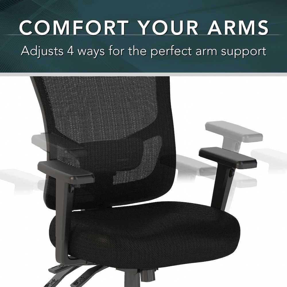 Studio C High Back Multifunction Mesh Executive Office Chair. Picture 8