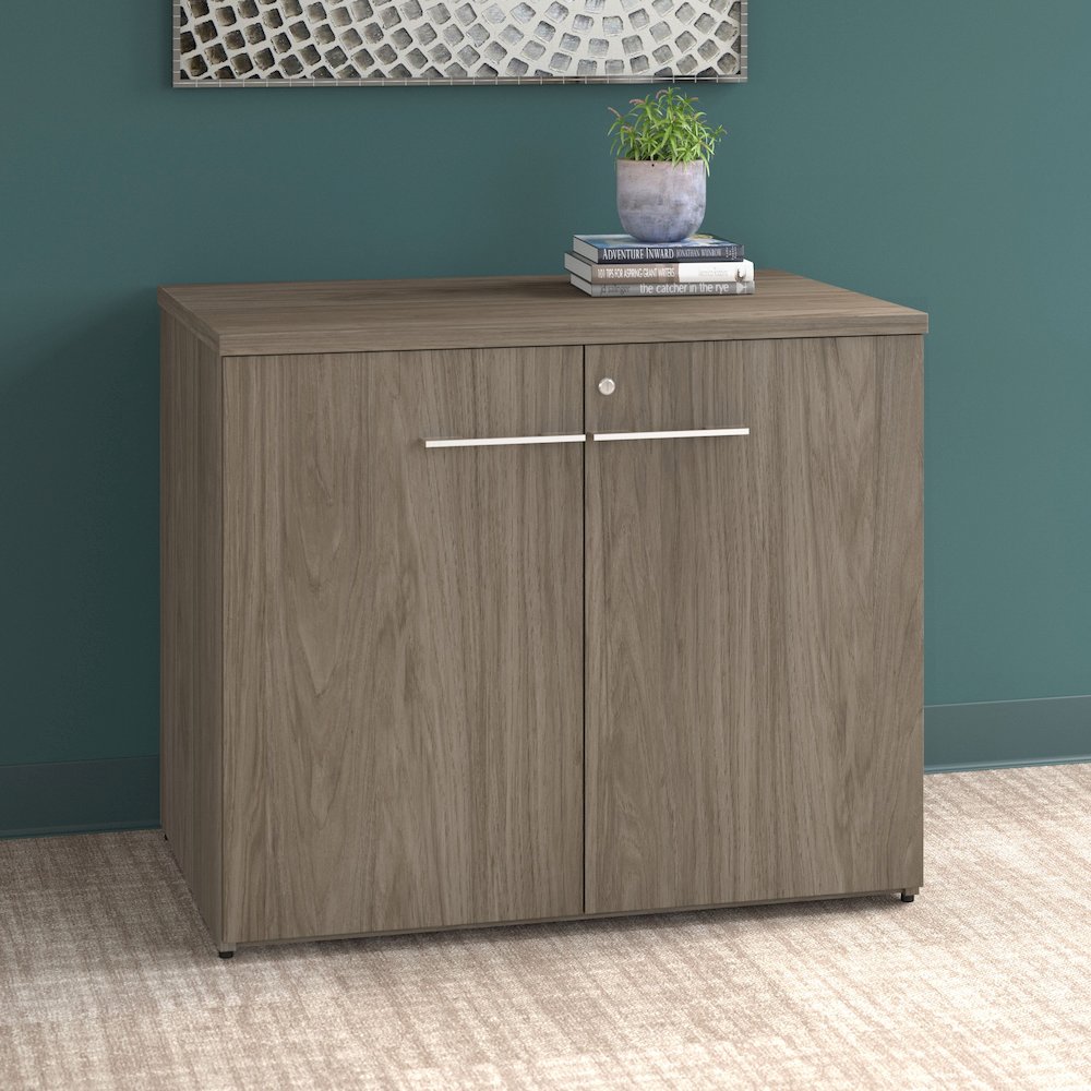 Office 500 36W Storage Cabinet with Doors - Assembled. Picture 2