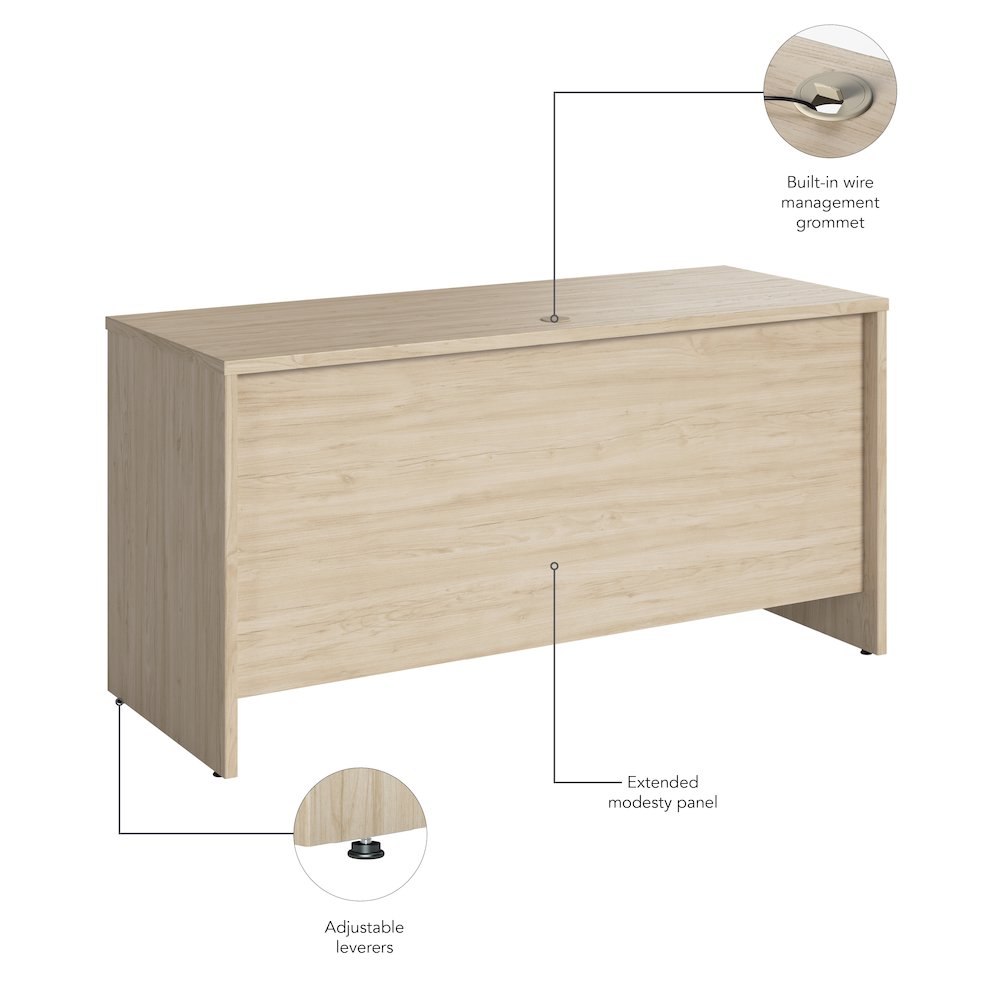 Studio C 60W x 24D Credenza Desk. Picture 7