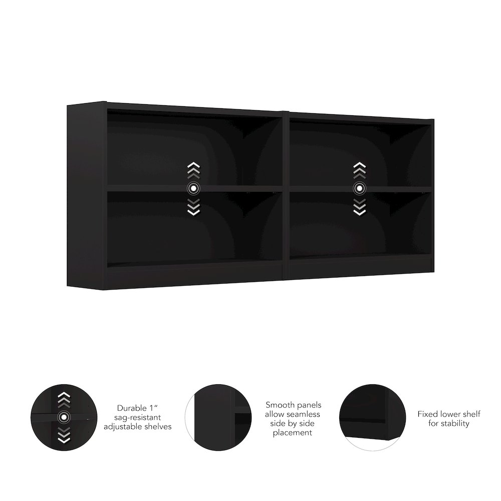 Universal Small 2 Shelf Bookcase - Set of 2. Picture 6