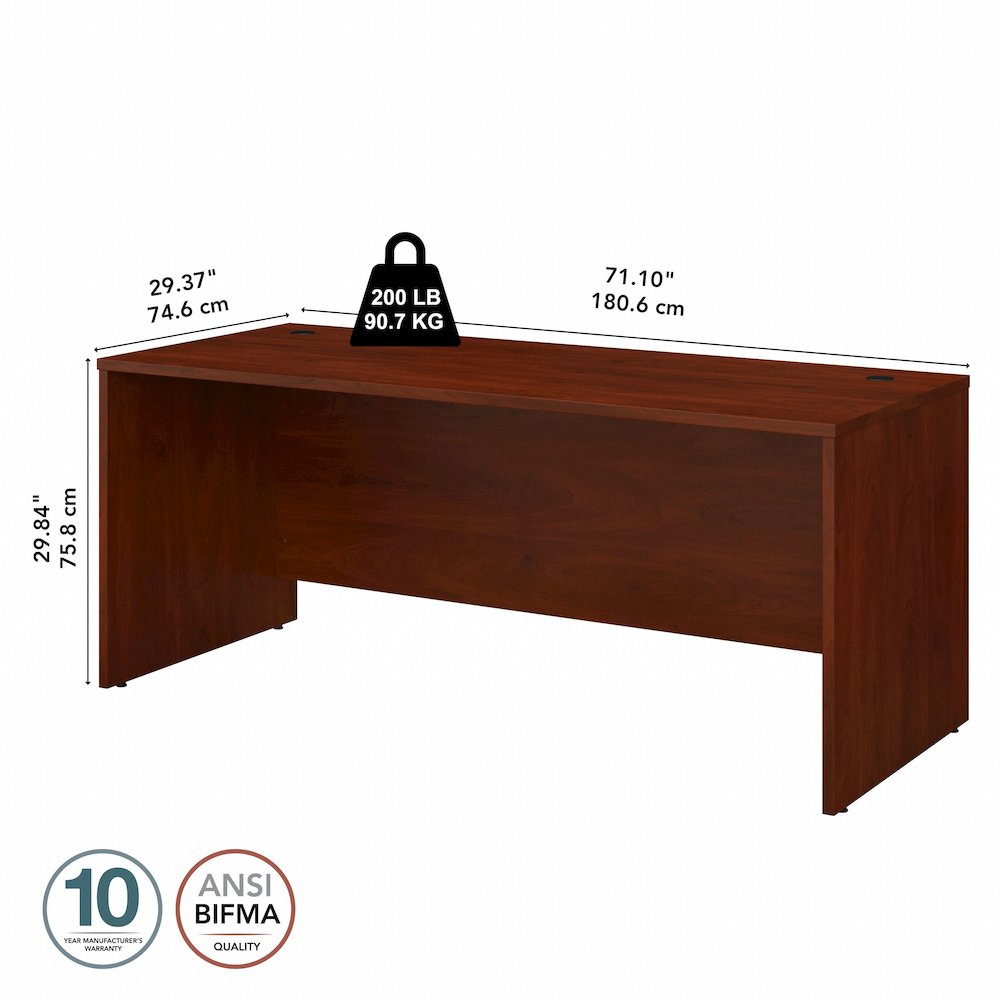 Studio C 72W x 30D Office Desk. Picture 7