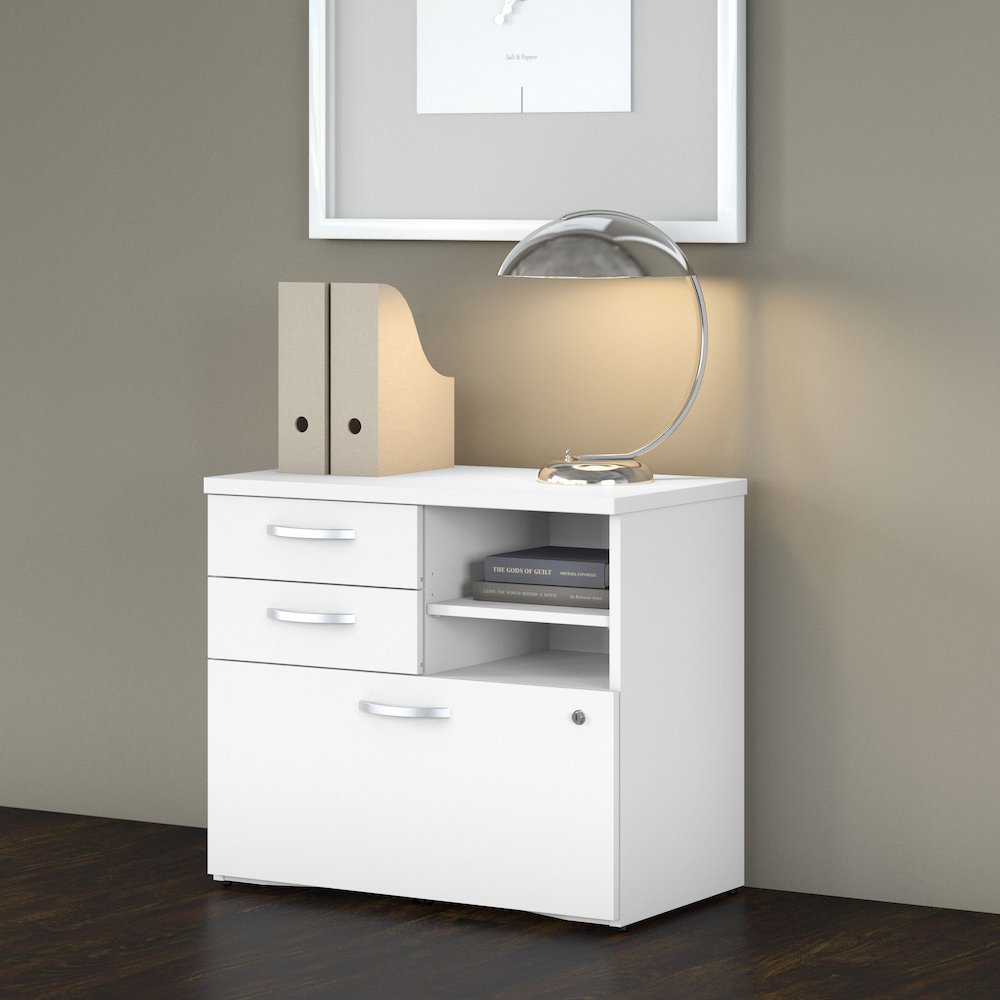 Studio C Office Storage Cabinet with Drawers and Shelves. Picture 2