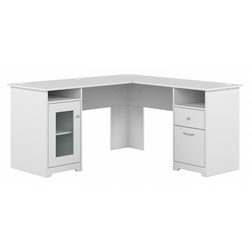 Cabot 60W L Shaped Computer Desk with Storage. Picture 1