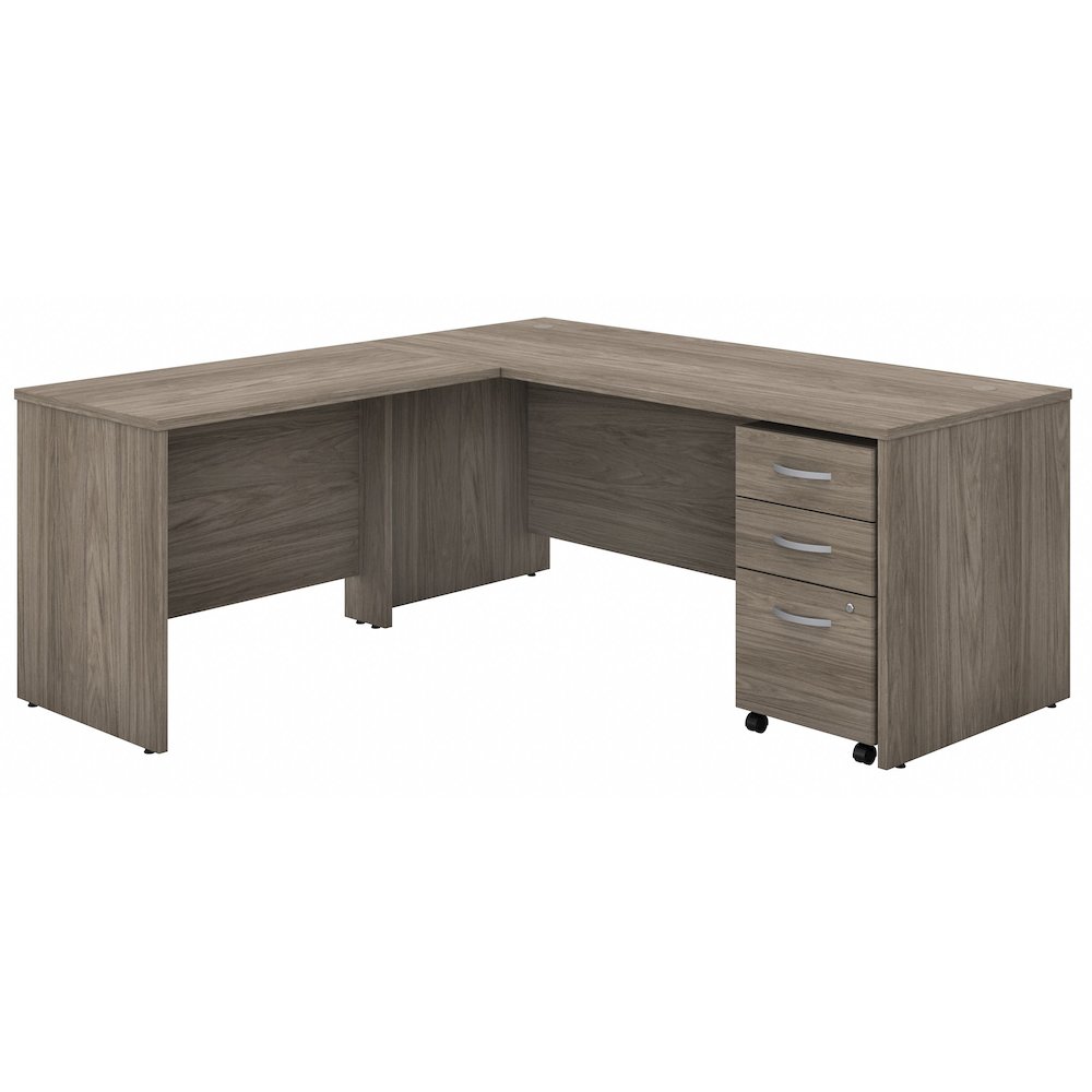 Studio C 72W x 30D L Shaped Desk with Mobile File Cabinet and 42W Return. Picture 1