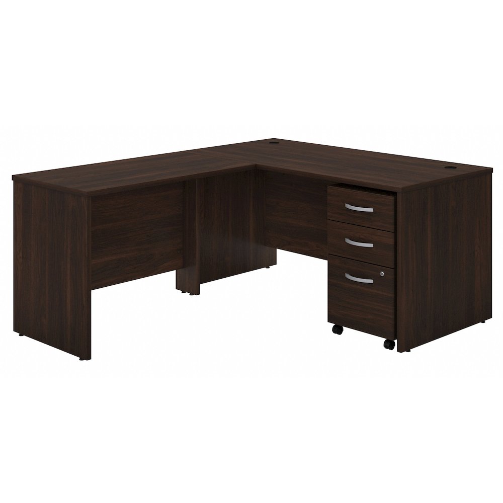 Studio C 60W x 30D L Shaped Desk with Mobile File Cabinet and 42W Return. Picture 1