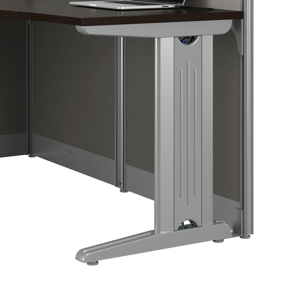 Office in an Hour 65W x 65D L Shaped Cubicle Desk. Picture 4