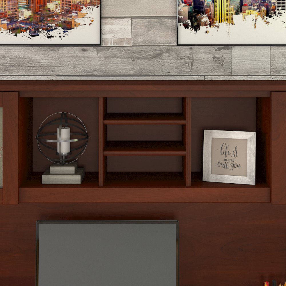Somerset 72W 3 Position Sit to Stand L Shaped Desk with Hutch. Picture 4
