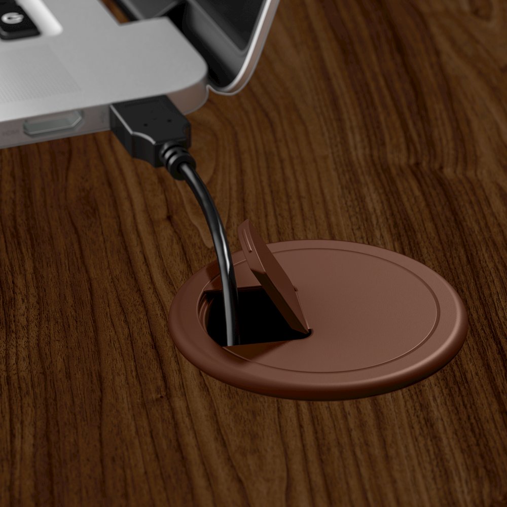 Cabot 60W L Shaped Computer Desk with Hutch and 5 Shelf Bookcase. Picture 6