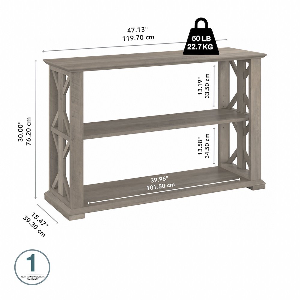 Homestead Console Table with Shelves. Picture 8