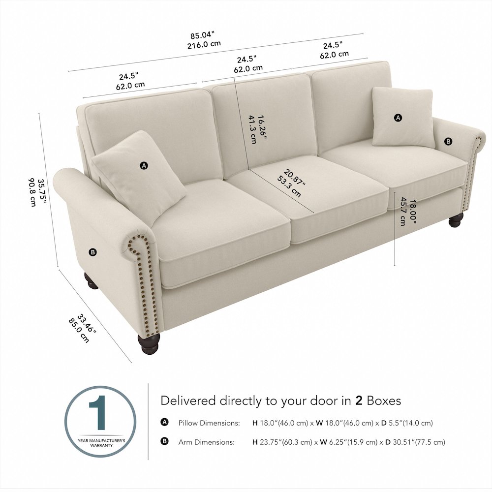 Coventry 85W Sofa. Picture 8