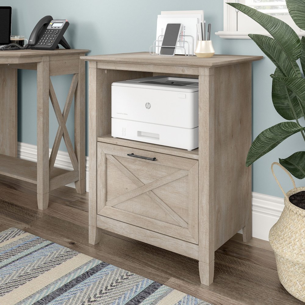 Key West Lateral File Cabinet with Shelf. Picture 2