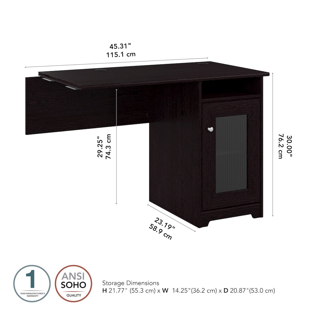 Cabot Desk Return with Storage. Picture 8