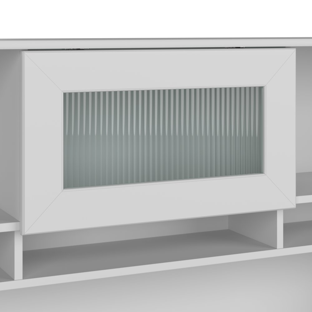 Cabot 60W L Shaped Computer Desk with Hutch and 5 Shelf Bookcase. Picture 5