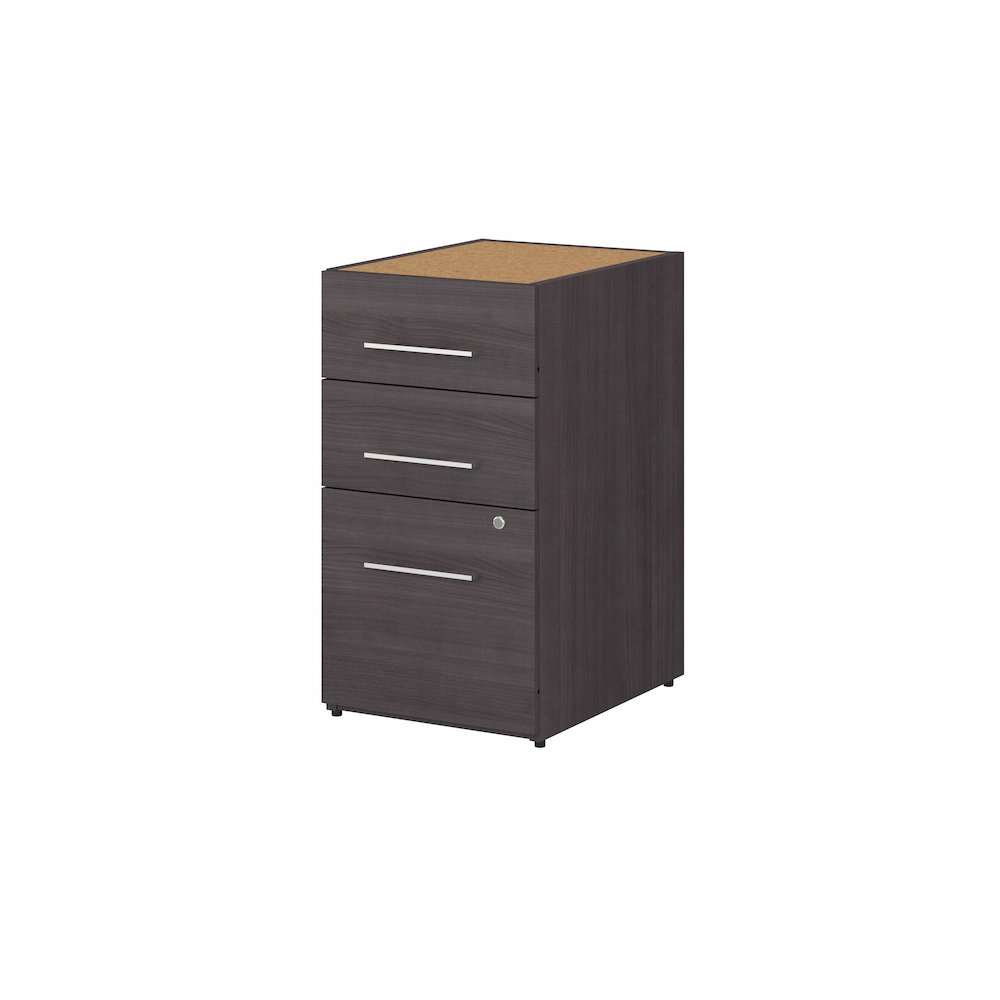 Office 500 16W 3 Drawer File Cabinet - Assembled. Picture 1