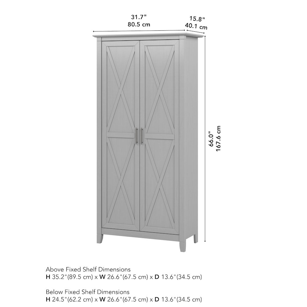 Key West Tall Storage Cabinet with Doors. Picture 9