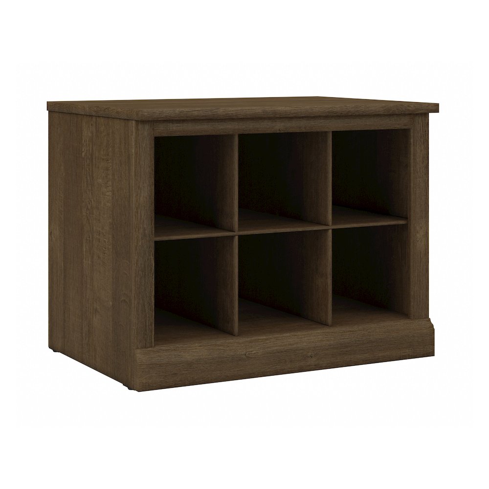 Woodland 24W Small Shoe Bench with Shelves. Picture 1