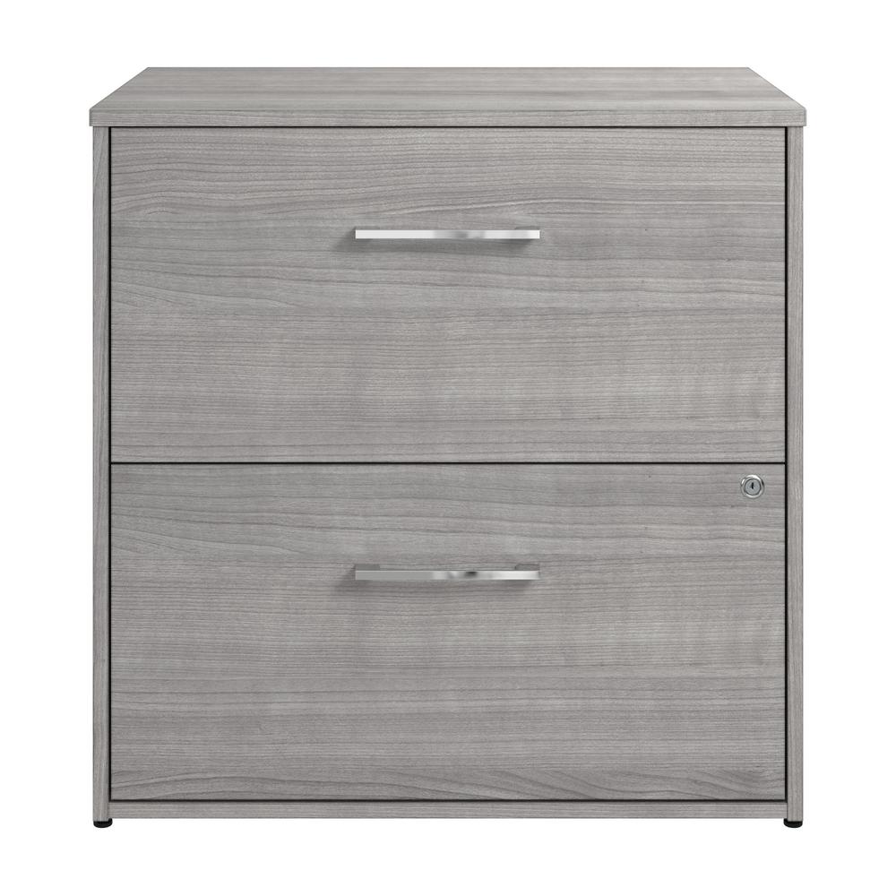 Hustle 2 Drawer Lateral File Cabinet in Platinum Gray. Picture 2