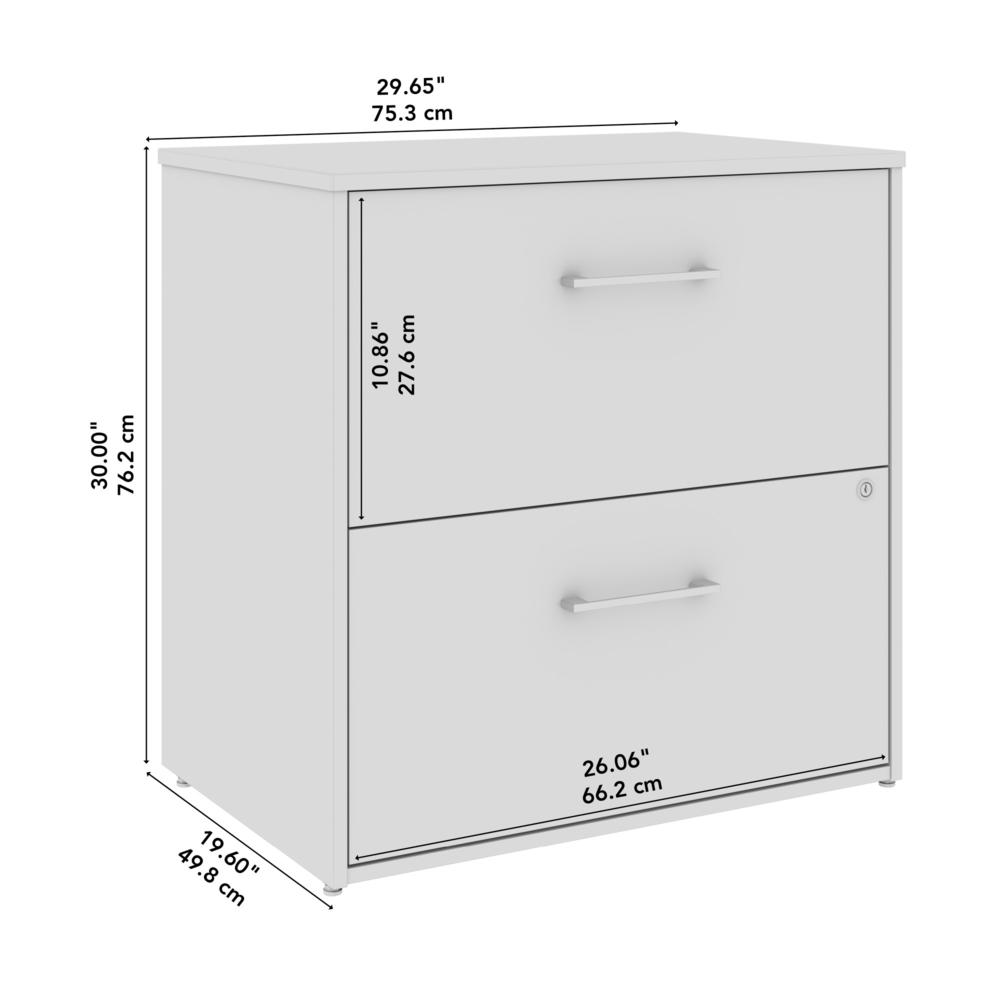 Hustle 2 Drawer Lateral File Cabinet in Platinum Gray. Picture 6