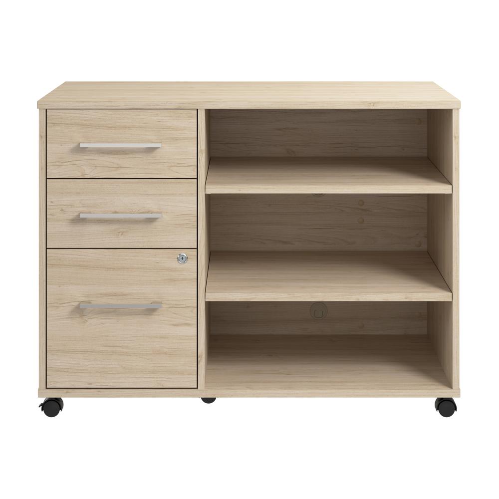Hustle Office Storage Cabinet in Natural Elm. Picture 2