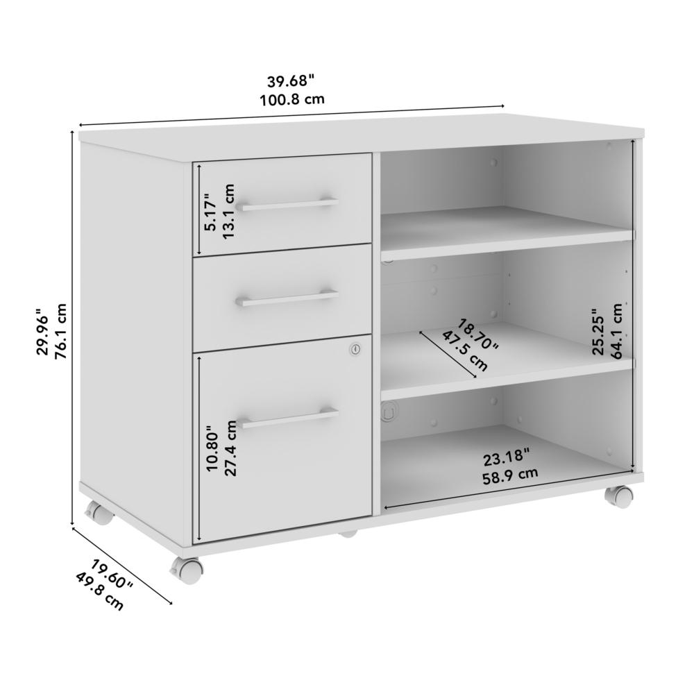 Hustle Office Storage Cabinet in Natural Elm. Picture 6