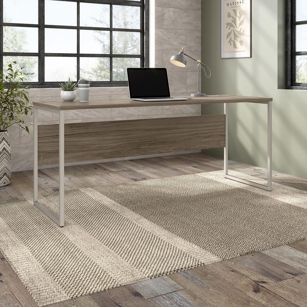 Bush Business Furniture Hybrid 72W x 24D Computer Table Desk with Metal Legs. Picture 4