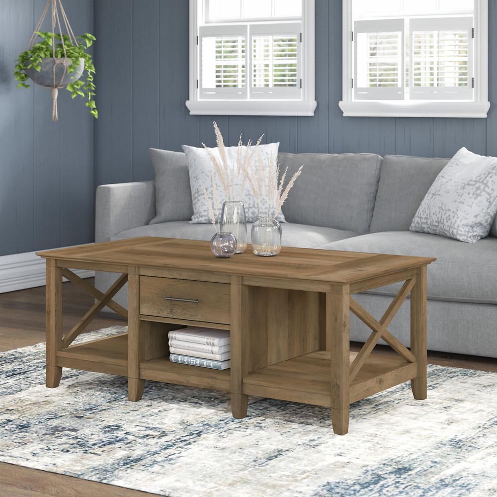 Key West Coffee Table with Storage in Reclaimed Pine. Picture 2