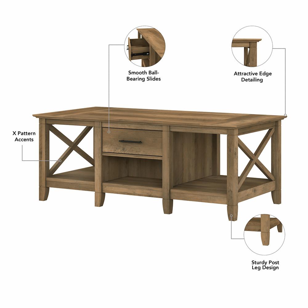 Key West Coffee Table with Storage in Reclaimed Pine. Picture 3