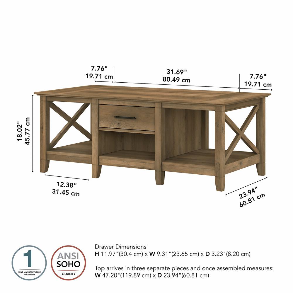Key West Coffee Table with Storage in Reclaimed Pine. Picture 5