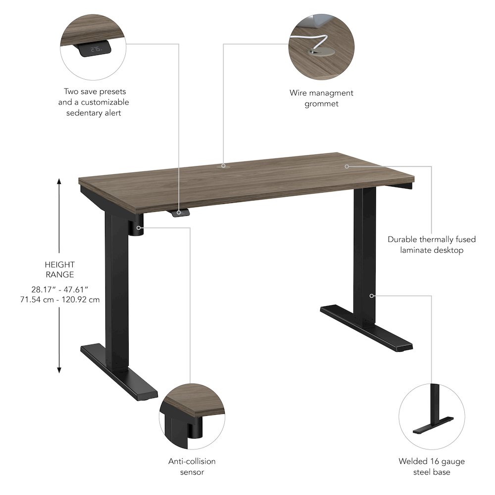 Move 40 Series 48W x 24D Electric Height Adjustable Standing Desk. Picture 6