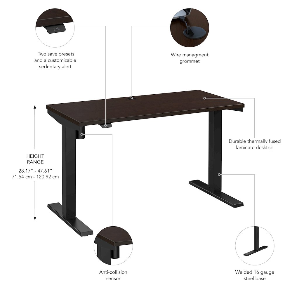 Move 40 Series 48W x 24D Electric Height Adjustable Standing Desk. Picture 6