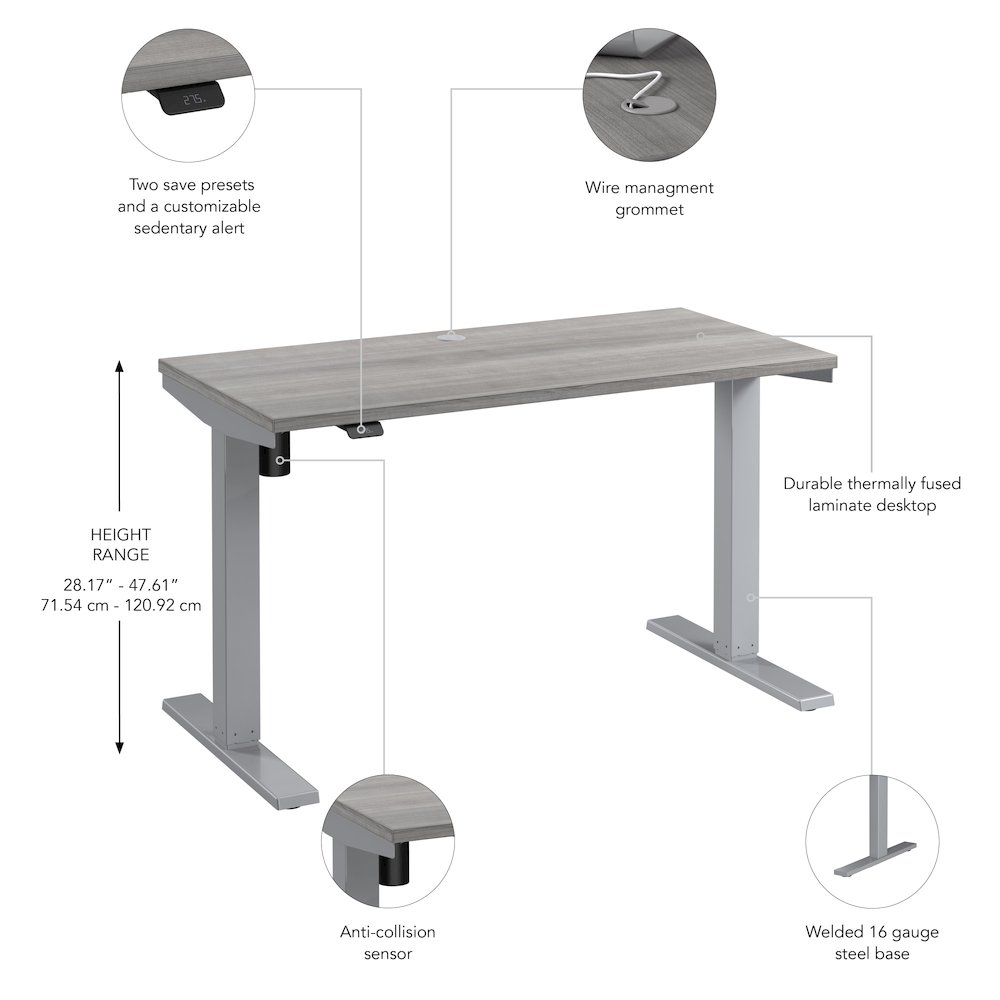 Move 40 Series 48W x 24D Electric Height Adjustable Standing Desk. Picture 6
