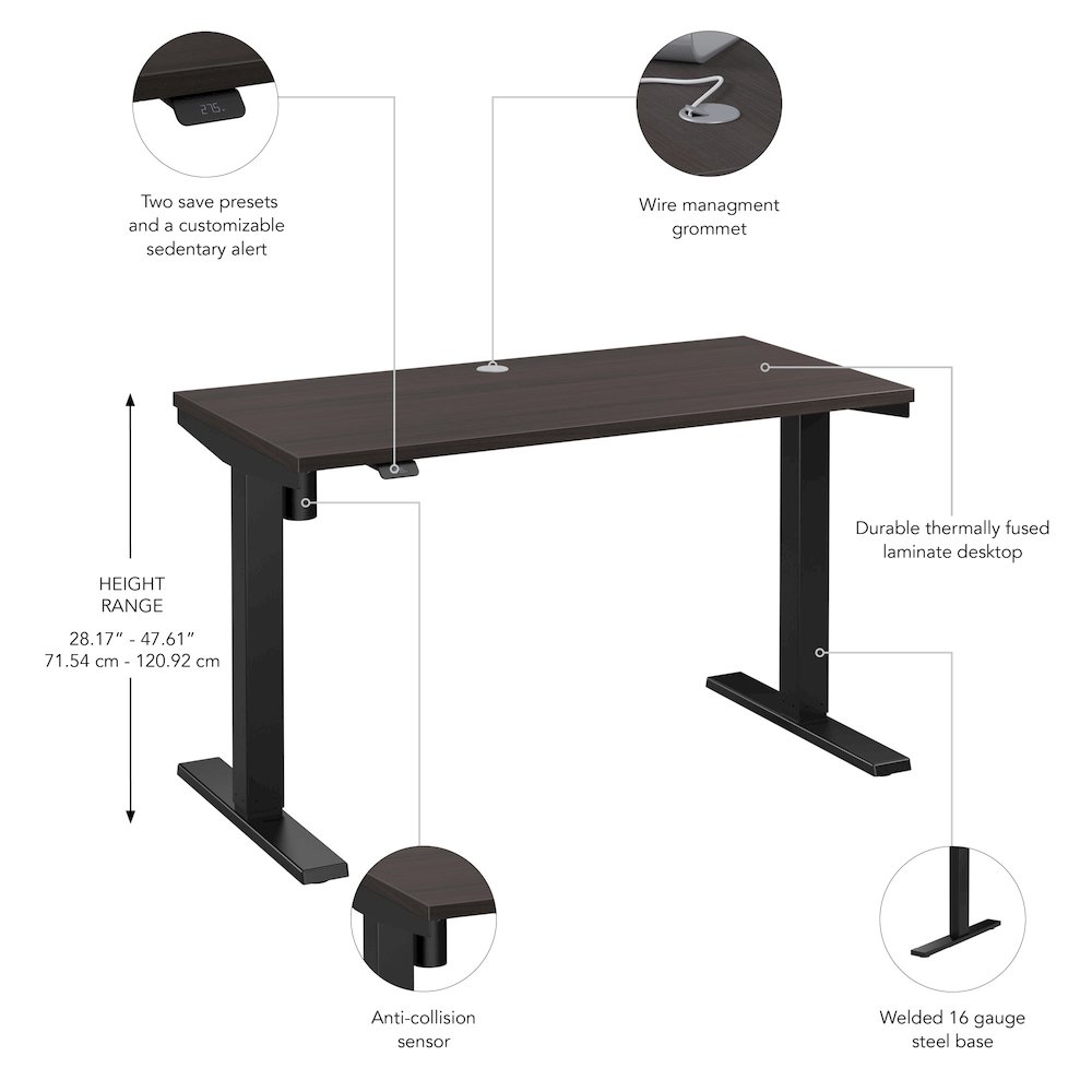 Move 40 Series 48W x 24D Electric Height Adjustable Standing Desk. Picture 6