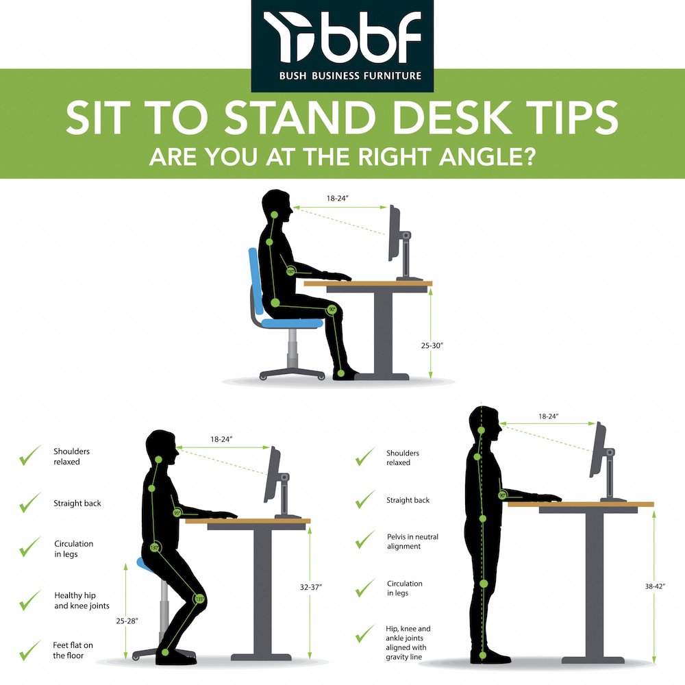 Move 40 Series 60W x 30D Electric Height Adjustable Standing Desk. Picture 7