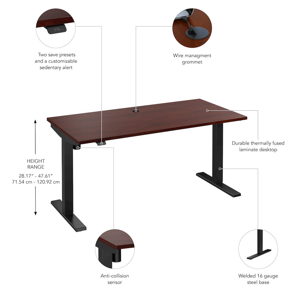 Move 40 Series 60W x 30D Electric Height Adjustable Standing Desk. Picture 5