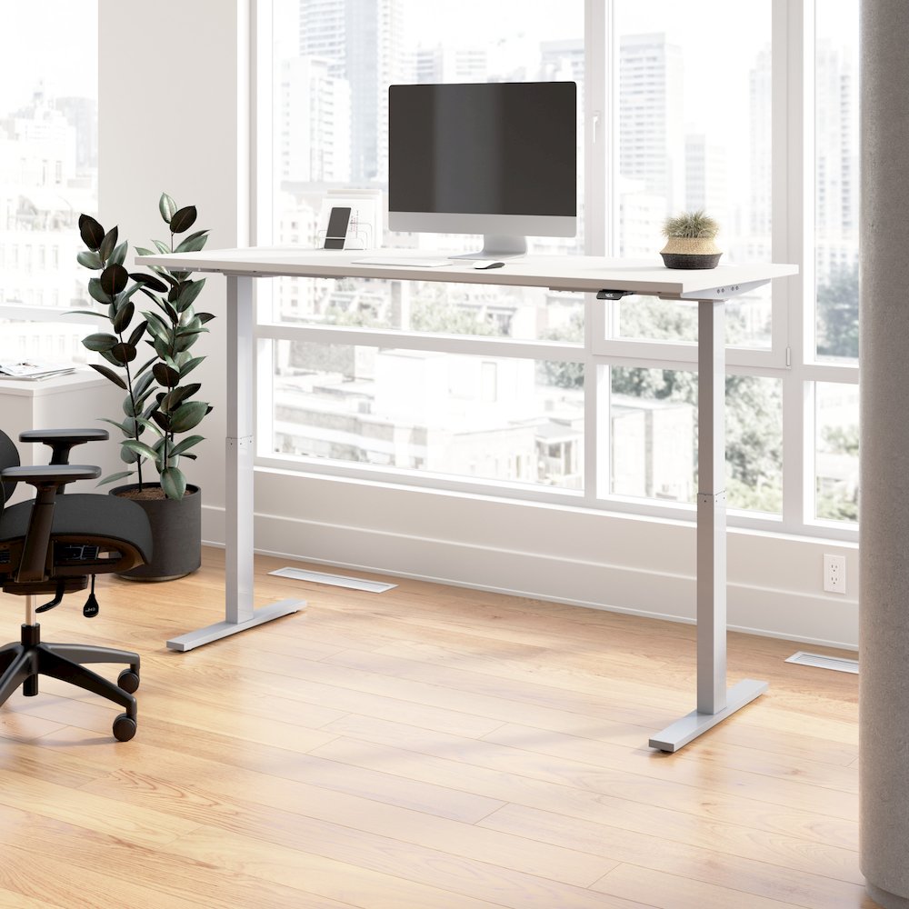 Move 60 Series 72W x 30D Electric Height Adjustable Standing Desk. Picture 2