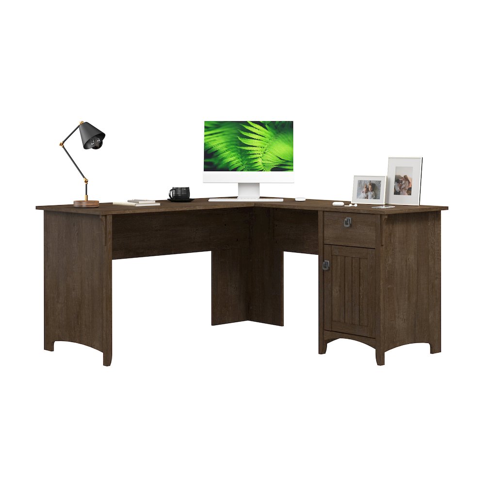 Salinas 60W L Shaped Desk with Storage. Picture 1