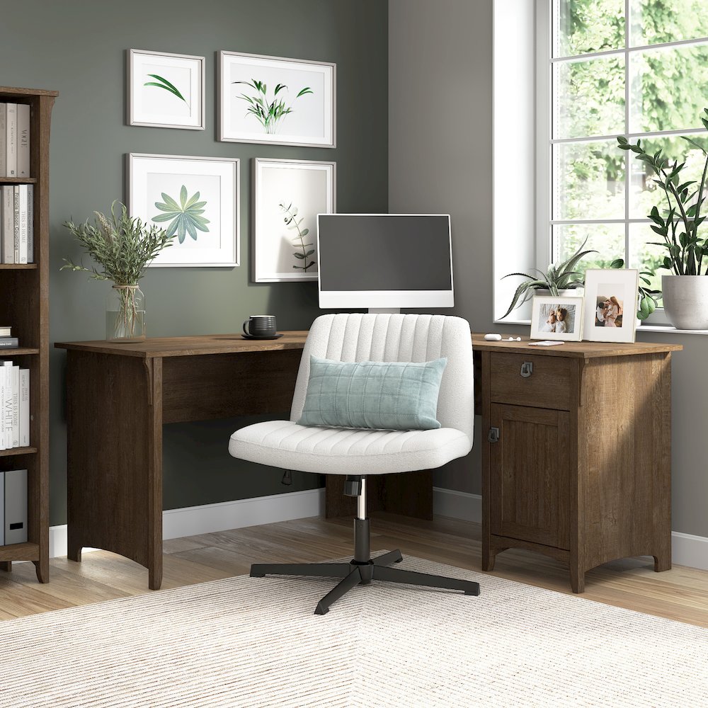 Salinas 60W L Shaped Desk with Storage. Picture 2