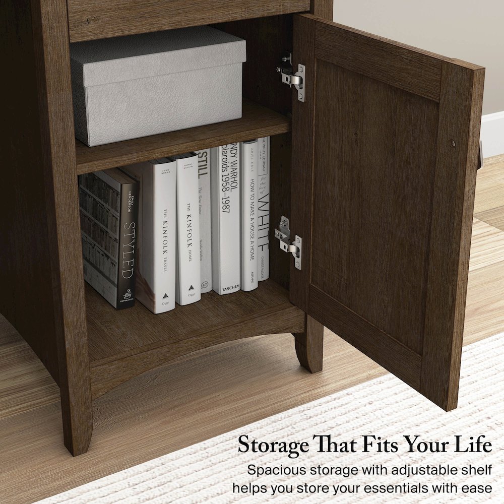 Salinas 60W L Shaped Desk with Storage. Picture 5