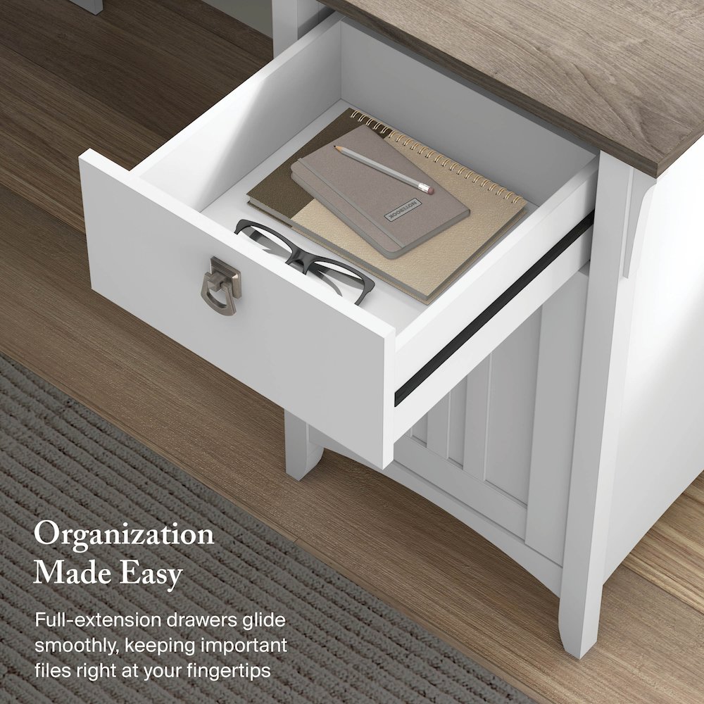 Salinas 60W L Shaped Desk with Storage. Picture 4