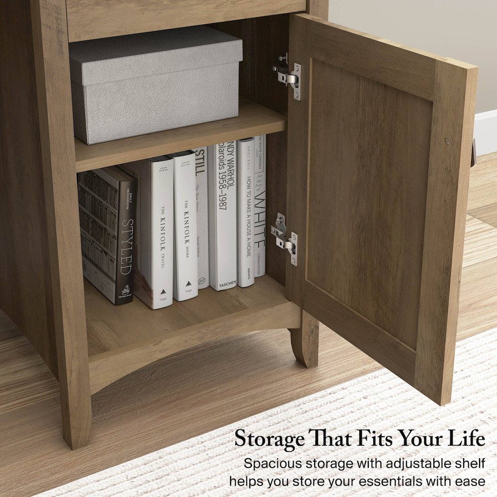 Salinas 60W L Shaped Desk with Storage. Picture 5