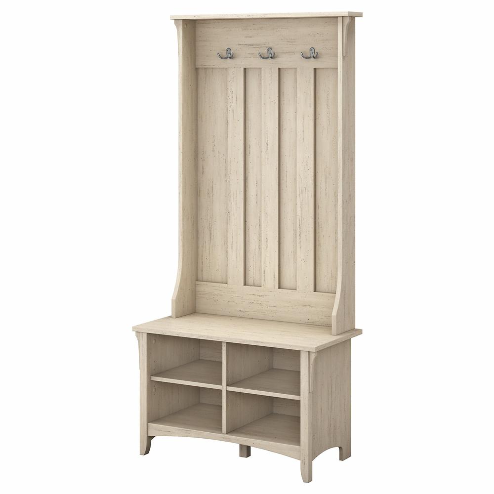 Bush Furniture Salinas Hall Tree with Storage Bench. Picture 1