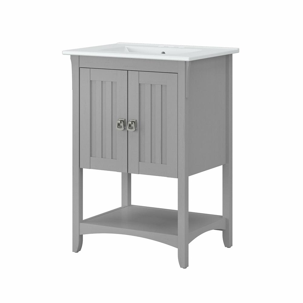 Bush Furniture Salinas 24W Bathroom Vanity with Sink Cape Cod Gray. Picture 1