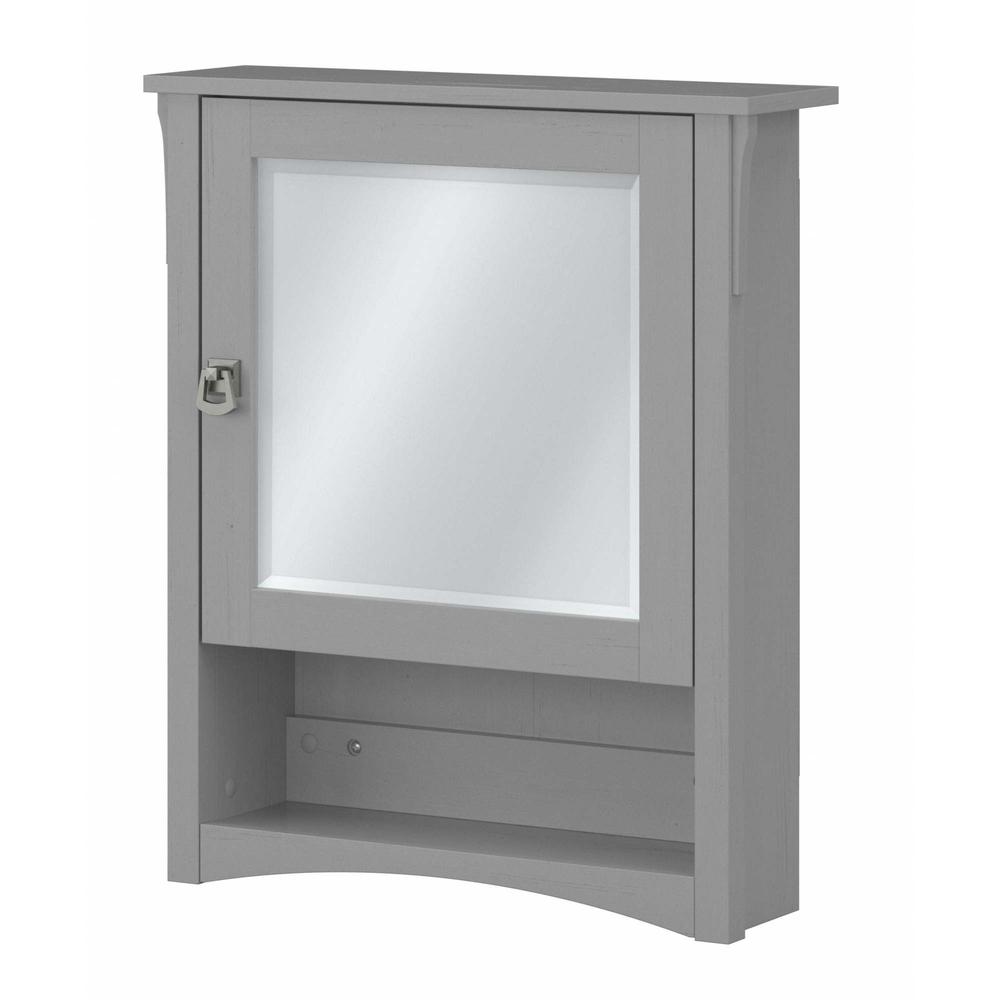 Salinas Bathroom Medicine Cabinet with Mirror in Cape Cod Gray. Picture 1