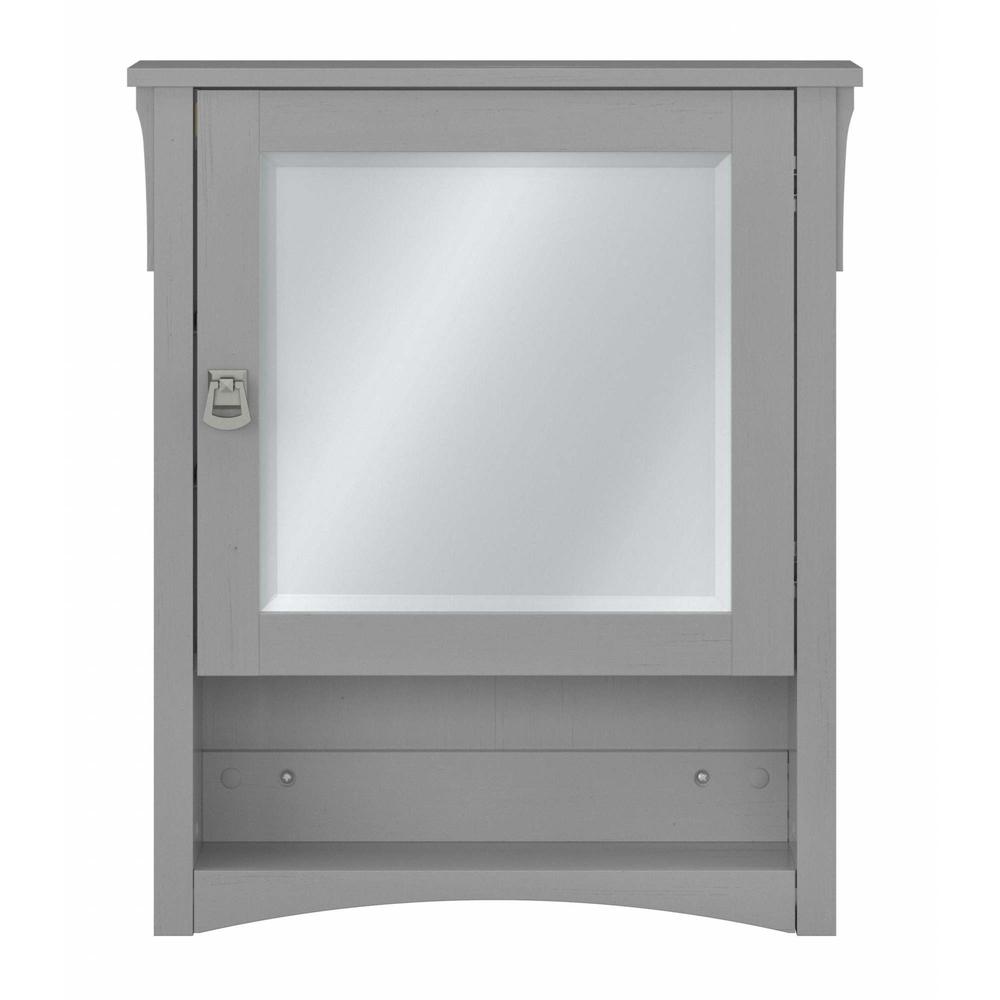 Salinas Bathroom Medicine Cabinet with Mirror in Cape Cod Gray. Picture 2