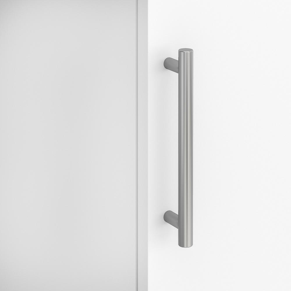 Bush Furniture Somerset 60W L Shaped Desk with Hutch and Lateral File Cabinet, White. Picture 4