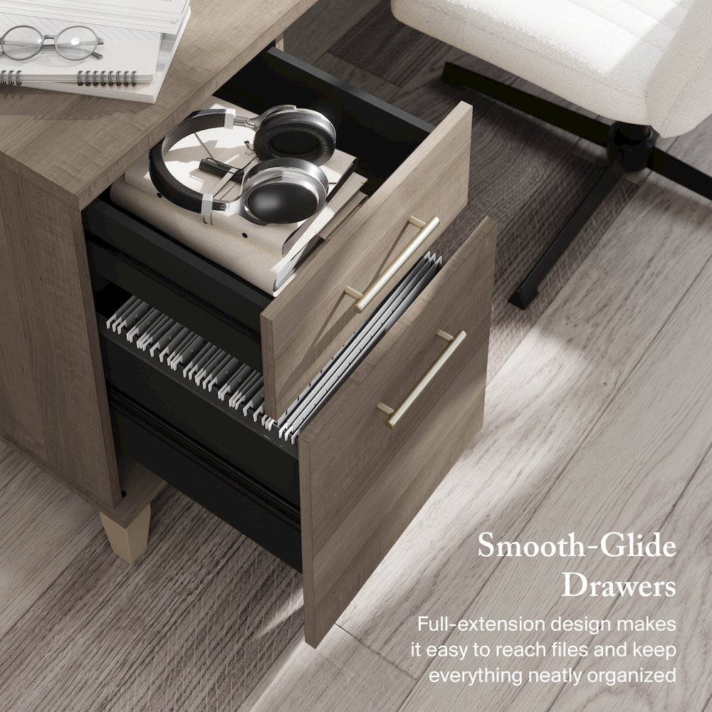 Somerset 72W 3 Position Sit to Stand L Shaped Desk. Picture 4