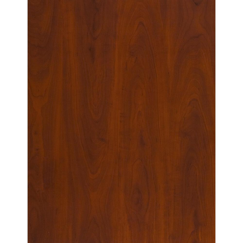 72W L Shaped Desk with Hutch and Mobile File Cabinet in Hansen Cherry. Picture 9