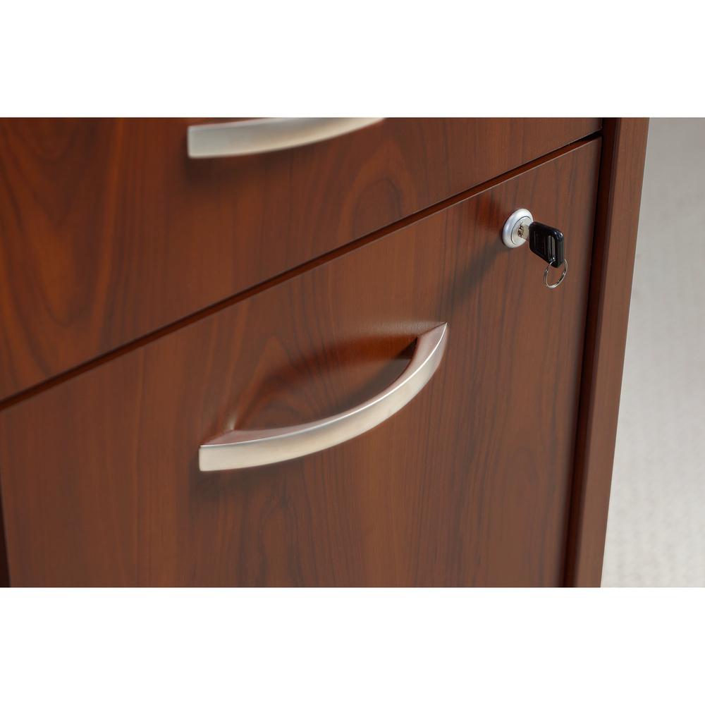Bush Business Furniture Series C Left Handed L Shaped Desk with Mobile File Cabinet, Hansen Cherry/Graphite Gray. Picture 6