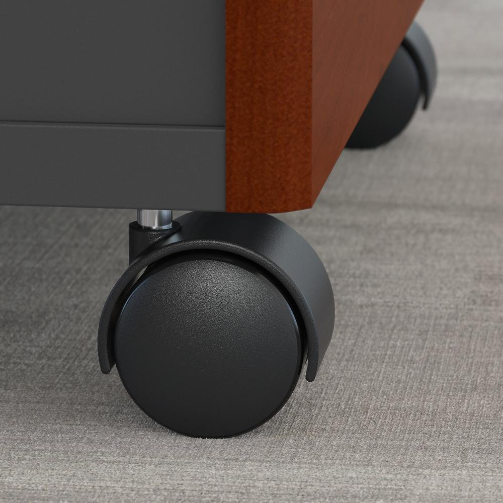 Bush Business Furniture Series C 48W x 30D Office Desk with Mobile File Cabinet, Hansen Cherry. Picture 4